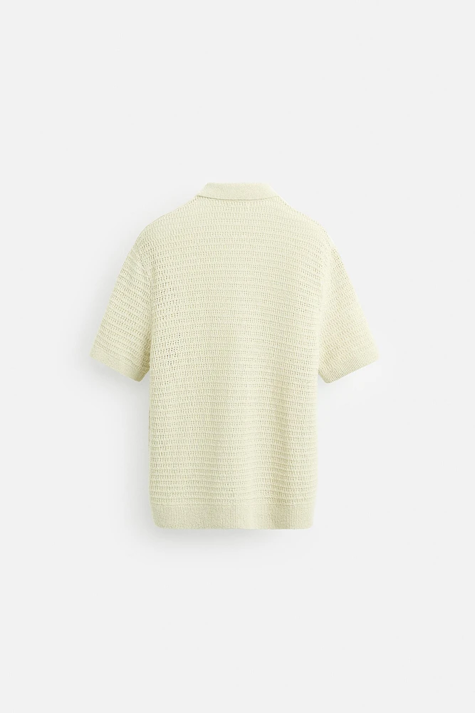 CROCHET TEXTURED SHIRT
