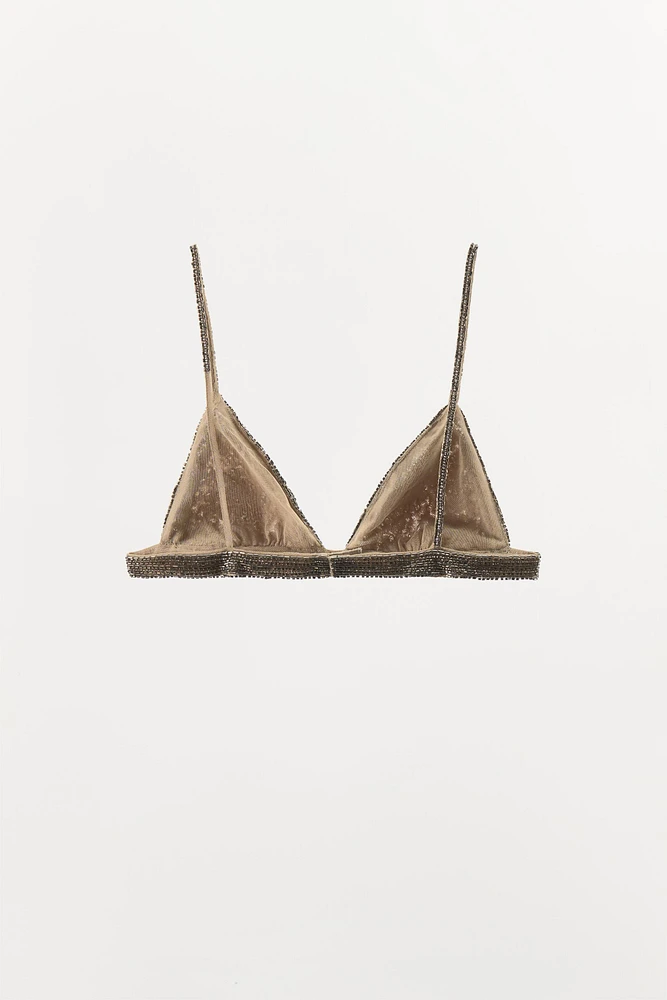 SOUTIEN-GORGE TRIANGLE RELIEF FANTAISIE