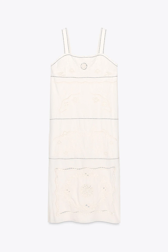 ZW COLLECTION EMBROIDERED STITCH DRESS