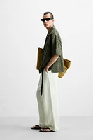 FLORAL APPLIQUÉ SHIRT