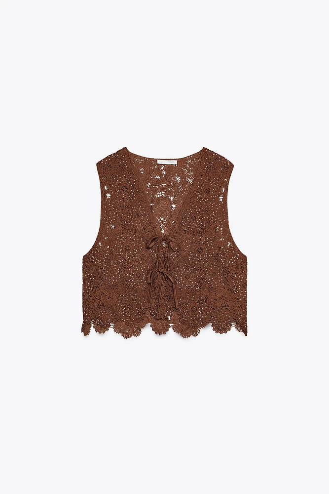 CROCHET VEST TOP