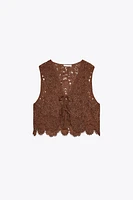 CROCHET VEST TOP