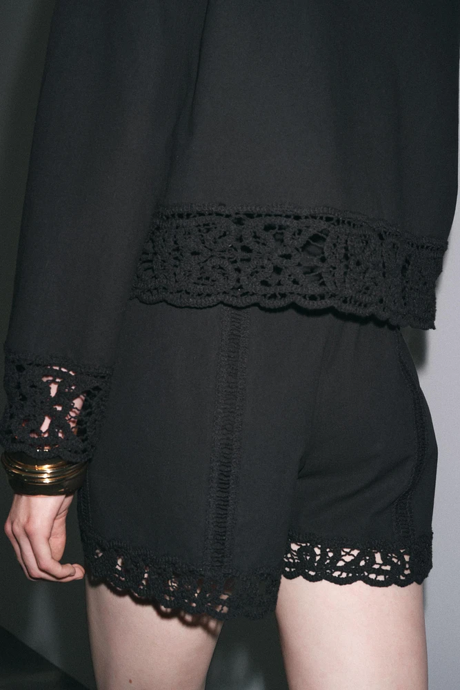 ZW COLLECTION CROCHET SHORTS