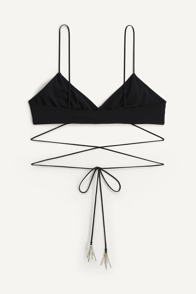 LIMITED EDITION TRIANGLE BRA WITH APPLIQUÉS