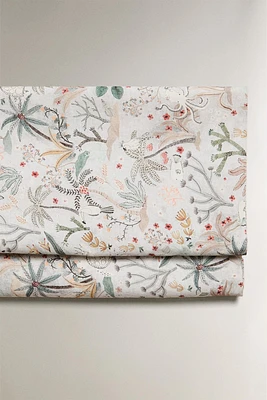 DRAP DE DESSUS ENFANT IMPRIMÉ MARIN