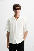 CHEMISE JACQUARD COTON - VISCOSE