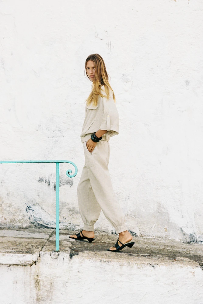 CUFFED HEM PANTS