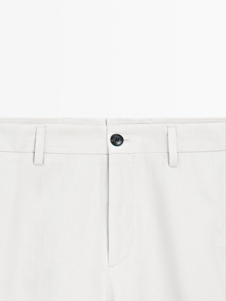 Pantalon de tailleur 100 % lin