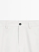 Pantalon de tailleur 100 % lin