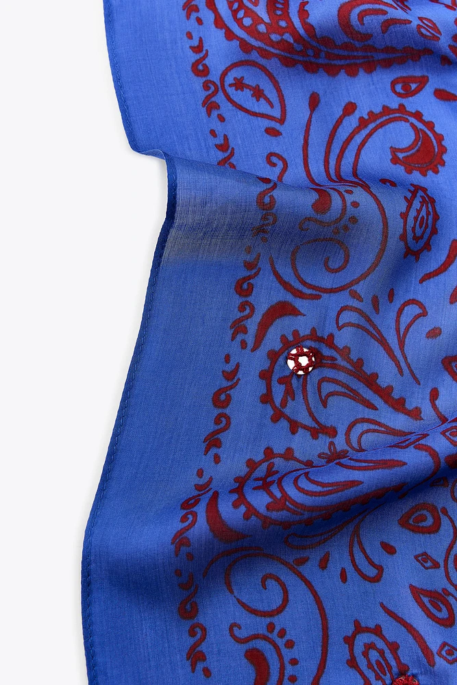 FOULARD IMPRIMÉ MIROIRS