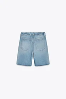 BERMUDA EN JEAN TRF PASSANT TAILLE NORMALE