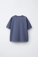 PLAIN EMBROIDERED TEXT T-SHIRT