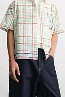 CHEMISE BOXY FIT À CARREAUX