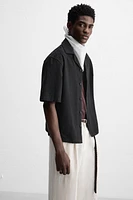 EMBROIDERED COTTON - LINEN SHIRT