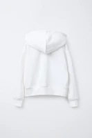 SWEAT COURT À CAPUCHE ZIP VARSITY