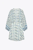 ROBE IMPRIMÉE FIL MÉTALLISÉ