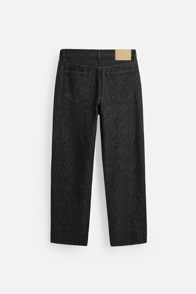 STRAIGHT FIT COTTON-HEMP JEANS