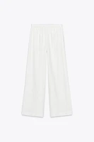 PANTALON LARGE AVEC LIN CEINTURE