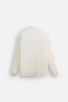 TEXTURED LINEN - COTTON SHIRT