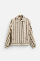 TEXTURED STRIPE JACKET