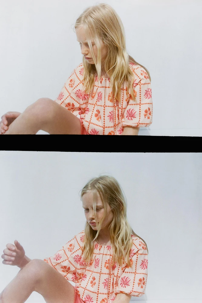 PRINTED CROPPED T-SHIRT