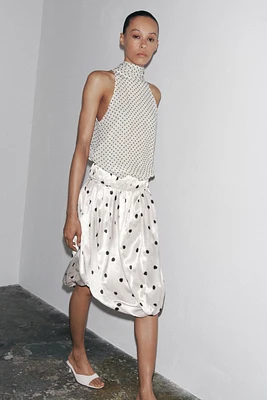 ZW COLLECTION POLKA DOT HALTER TOP