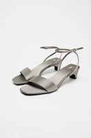 SATIN EFFECT SANDALS