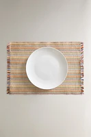 LOT SETS DE TABLE COTON RAYURES (LOT DE 2)