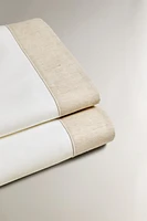 FLAT SHEET WITH LINEN BORDER