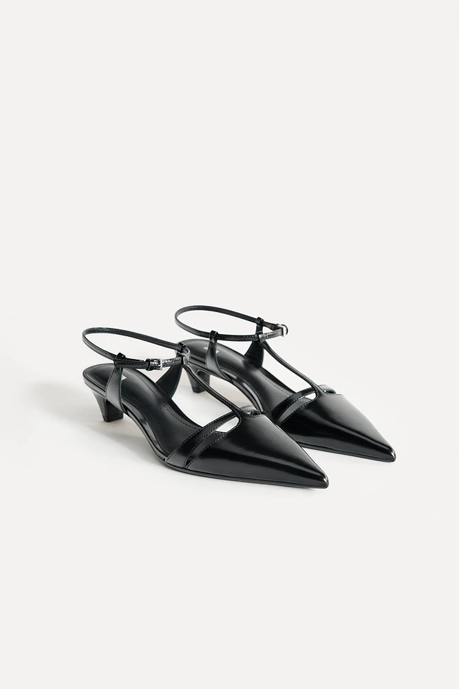 LEATHER KITTEN HEELS 50TH ANNIVERSARY