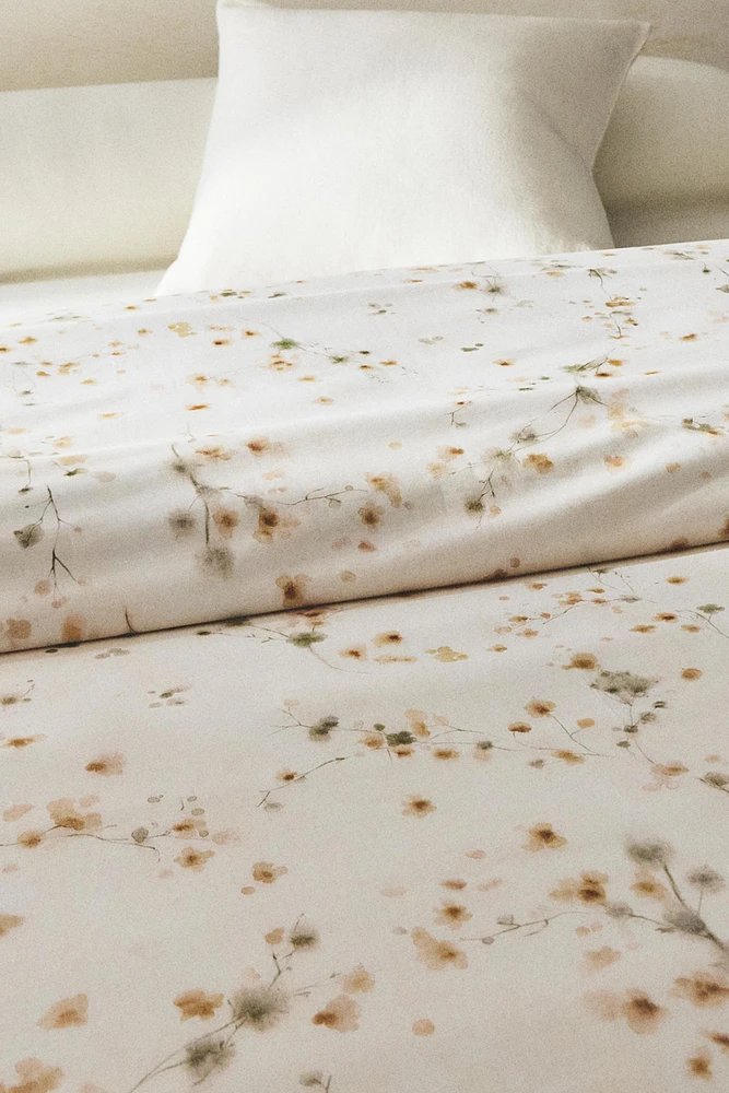 HOUSSE DE COUETTE IMPRIMÉ FLEUR