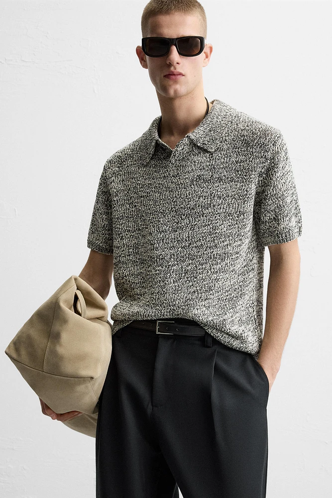 POLO EN MAILLE BRILLANT