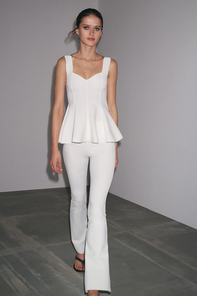 TOP PÉPLUM STRETCH