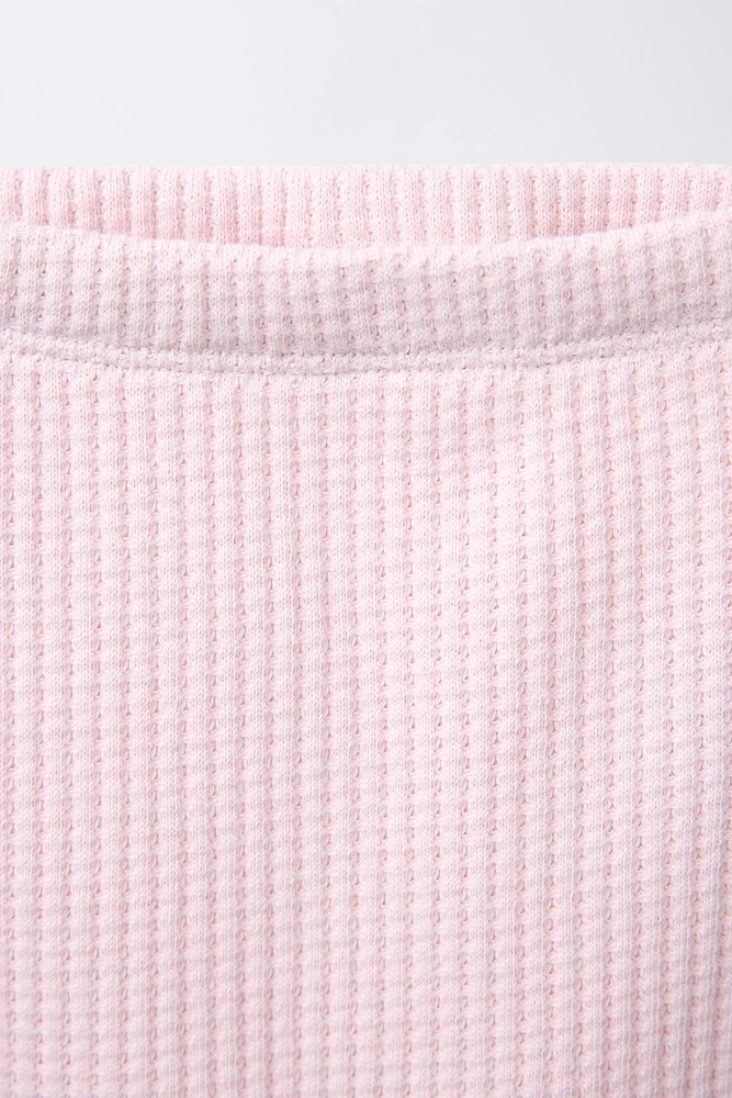 TEXTURED SWEATER AND LEGGINGS SET