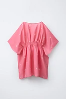 CAFTAN BRODÉ AVEC MIROIRS