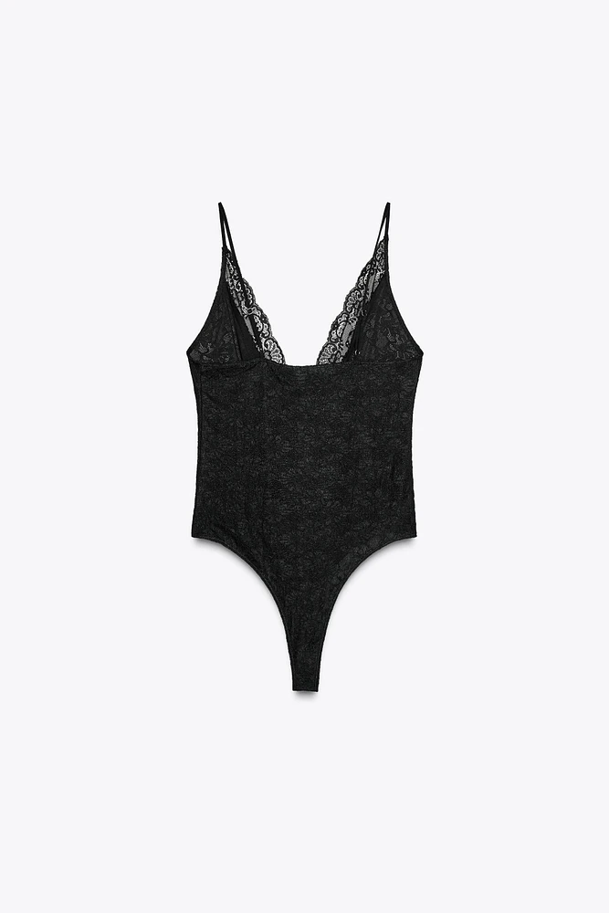 LACE BOW BODYSUIT