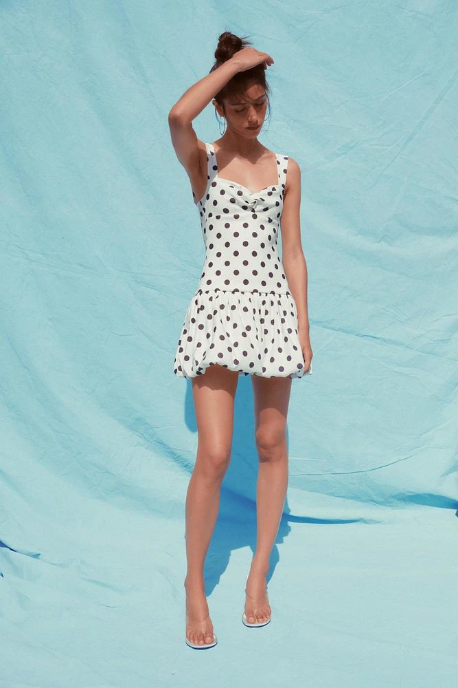 POLKA DOT BALLOON DRESS