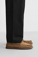 LEATHER BOAT SHOES