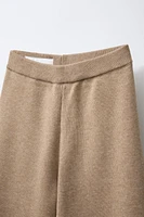 WIDE LEG KNIT PANTS