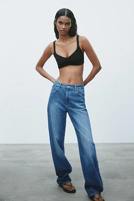 INTERLOCK CROP TOP