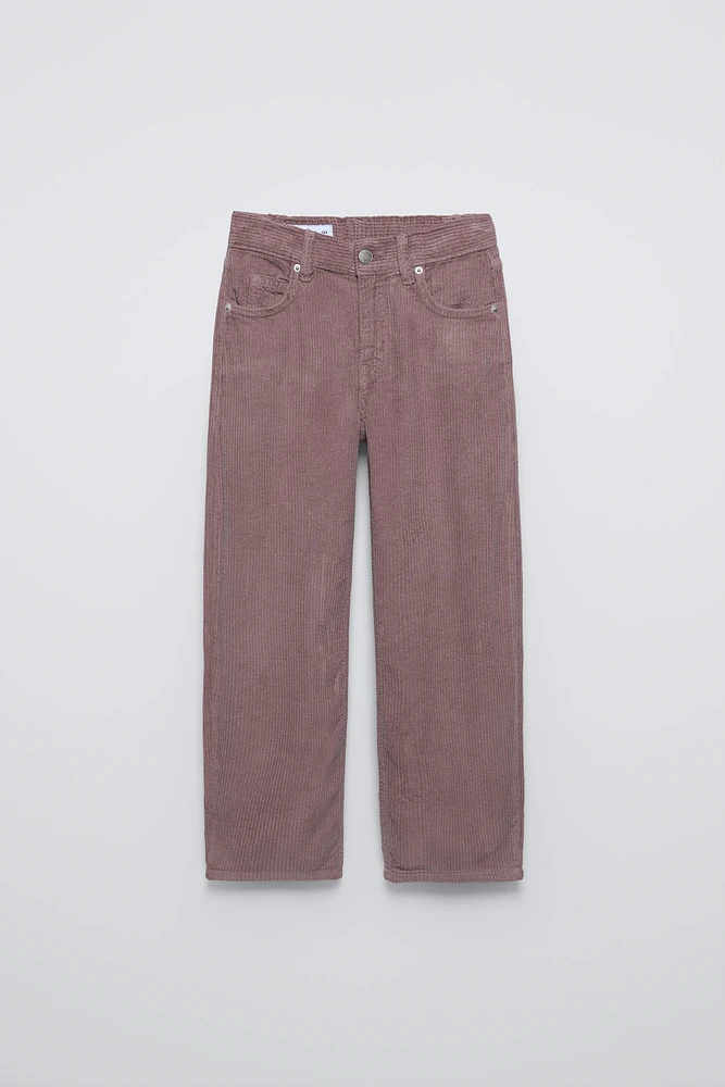 CORDUROY BALLOON LEG PANTS