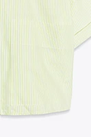 POPLIN CROP SHIRT