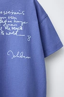 JOHN LENNON ® EMBROIDERED T-SHIRT