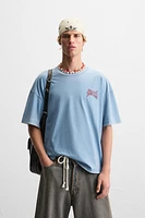 T-SHIRT IMPRIMÉ DÉLAVÉ