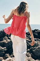 TOP VOLANTS LACETS