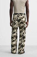 PANTALON RELAXED FIT À IMPRIMÉ ANIMAL