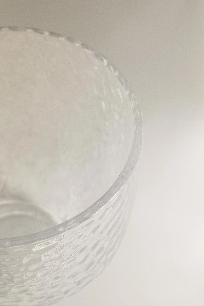 TASSE VERRE RECYCLABLE RELIEF