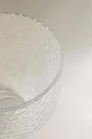 TASSE VERRE RECYCLABLE RELIEF