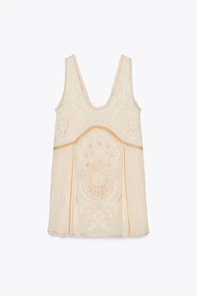ZW COLLECTION EMBROIDERED DRESS