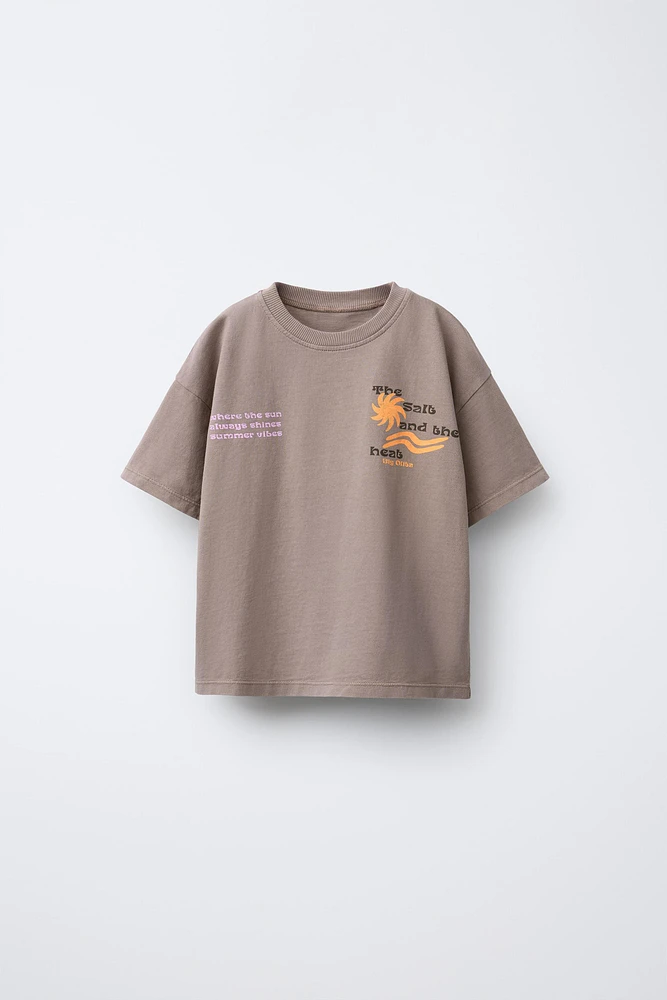 SURF PRINTED GARMENT DYE T-SHIRT
